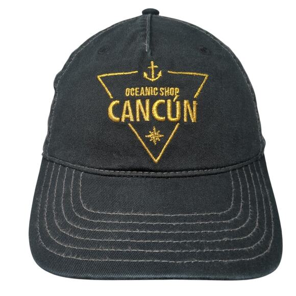 Oceanic Shop Cancun Slideback 5 Panel Cap Black One Size Banana Bay Headwear - Picture 1 of 9